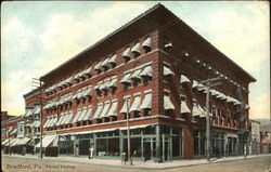 Hotel Holley Bradford, PA Postcard Postcard