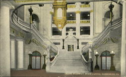 Grand Stairway, State Capitol Postcard