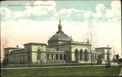 Memorial Hall, Fairmount Park Postcard