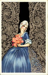 Lady Degami Series 2218 Women Postcard Postcard