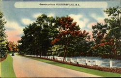 Greetings from Slatersville Rhode Island Postcard Postcard