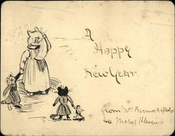 A Happy New Year Postcard