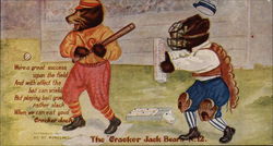 The "Cracker Jack Bears" No. 12 Advertising Postcard Postcard