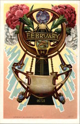 February - Pices Postcard