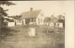 Residence of the late Hon. James M. Wright Foster, RI Postcard Postcard