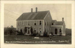 Mrs. James P. Nichols' Residence, formerly Hammond Inn Foster, RI Postcard Postcard