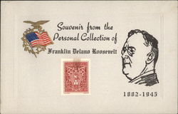 Souvenir from the Personal Collection of Franklin Delano Roosevelt Postcard