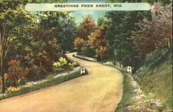 Greetings From Amery Wisconsin Postcard Postcard