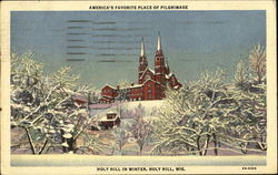 Holy Hill In Winter Postcard