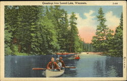 Greetings From Summit Lake Postcard