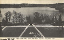 View Of Lake Waban From Tower Court, Wellesley College Massachusetts Postcard Postcard