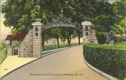 Mount De Chantal Entrance Wheeling, WV Postcard Postcard