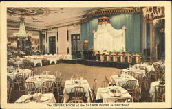 The Empire Room Of The Palmer House In Chicago Postcard