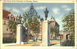 Hull Court Of The University Of Chicago Postcard