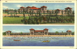 The Jackson Park Municipal Bathing Beach Postcard