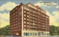 The Ambassador Hotel, 3600 Broadway Kansas City, MO Postcard Postcard