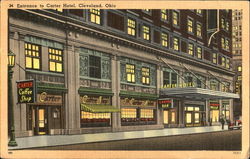 Entrance To Carter Hotel Postcard