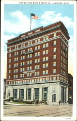 City Savings Bank & Trust Co. Alliance, OH Postcard Postcard