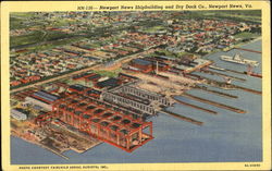 Newport News Shipbuilding And Dry Dock Co Postcard