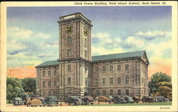 Clock Tower Building, Rock Island Arsenal Postcard