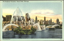 Buckingham Fountain, Grant Park Postcard