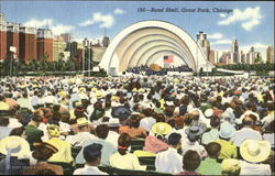 Band Shell, Grant Park Postcard