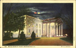 White House At Night Washington, DC Washington DC Postcard Postcard