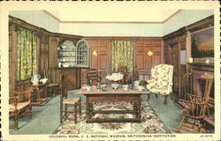 Colonial Room Smithsonian Institution, U. S. National Museum Postcard