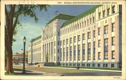 Kresge Administration Building Detroit, MI Postcard Postcard