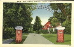 East Entrance, Mars Hill College North Carolina Postcard Postcard