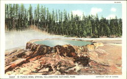 Punch Bowl Spring, Yellowstone National Park Postcard Postcard