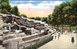 Barless Bear Den, Washington Park Postcard