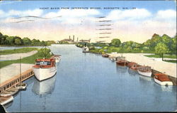 Yacht Basin From Interstate Bridge Postcard