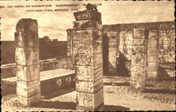 Meso De Sacrificio Guerreros Ruinas De Chichen Itza Merida, YUCATAN Mexico Postcard Postcard