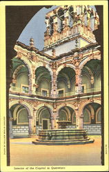 Interior Of The Capitol In Queretaro Mexico Postcard Postcard