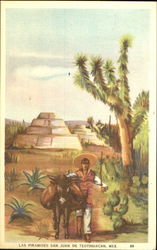 Las Piramides San Juan De Teotihuacan Mexico Postcard Postcard