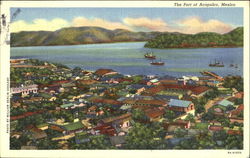 The Port Of Acapulco Mexico Postcard Postcard