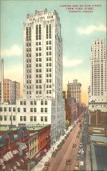 Looking East On King Street, York Street Toronto, ON Canada Ontario Postcard Postcard