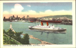 Montreal From St. Helen's Island Postcard