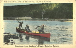 Greetings From Jackson's Point Ontario Canada Postcard Postcard