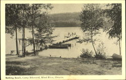 Bathing Beach Camp Bilowood Blind River, ON Canada Ontario Postcard Postcard