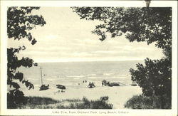 Lake Erie From Orchard Park Long Beach, ON Canada Ontario Postcard Postcard