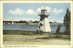 Point Toward Lighthouse Sarnja, ON Canada Ontario Postcard Postcard