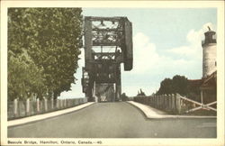 Bascule Bridge Hamilton, ON Canada Ontario Postcard Postcard