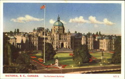 The Parliament Buildings Victoria, BC Canada British Columbia Postcard Postcard