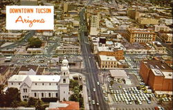 Looking North On Stone Avenue Tucson, AZ Postcard Postcard