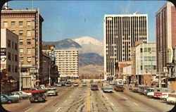 Pikes Peak Avenue And Stone Center Postcard