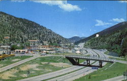 Idaho Springs, U. S. 6 and 40 and Interstate 70, 35 Miles West Denver, CO Postcard Postcard