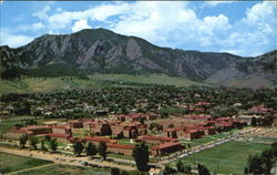 Aerial View Of The Residence Halls, University of Colorado Campus Boulder, CO Postcard Postcard