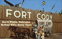 Greetings From Fort Cody Trading Post North Platte, NE Postcard Postcard